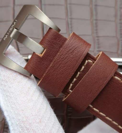 Replica Panerai XF PAM507 Bronzo Luminor Submersible Leather Strap A23J - Image 7