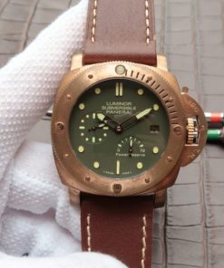 Replica Panerai XF PAM507 Bronzo Luminor Submersible Leather Strap A23J