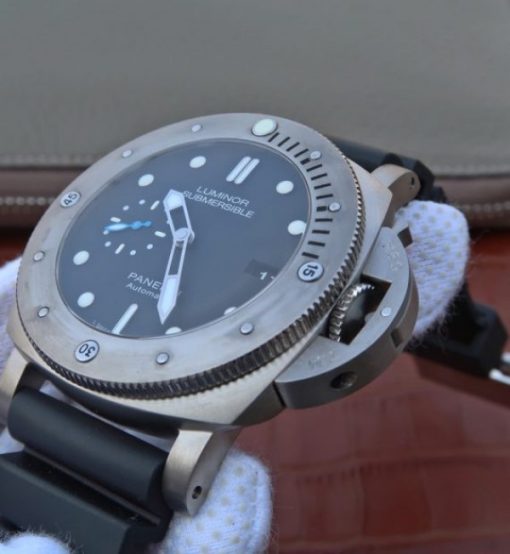 Replica Panerai ZF PAM1305 Titanium Black Dial Rubber Strap P.9010 - Image 7