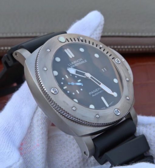 Replica Panerai ZF PAM1305 Titanium Black Dial Rubber Strap P.9010 - Image 8