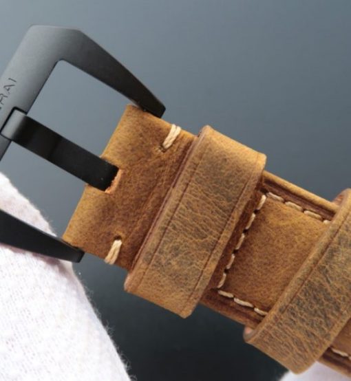 Replica Panerai XF PAM580 Real Ceramic Black Dial Asso Strap P.9100 - Image 7