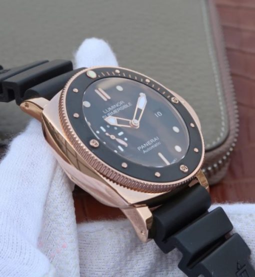 Replica Panerai ZF Luminor Submersible PAM684 RG Rubber Strap P.9010 - Image 8