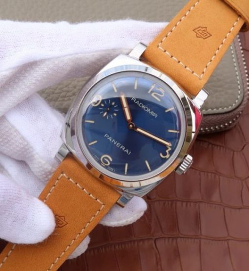 Replica Panerai ZF PAM690 Blue Dial Leather Strap P.3000 Super Clone - Image 2