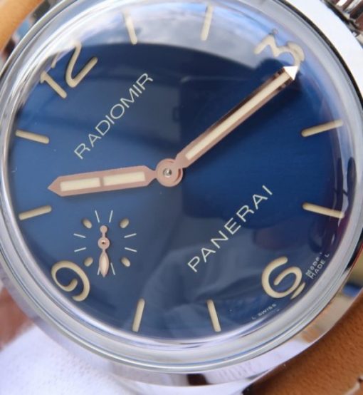 Replica Panerai ZF PAM690 Blue Dial Leather Strap P.3000 Super Clone - Image 3