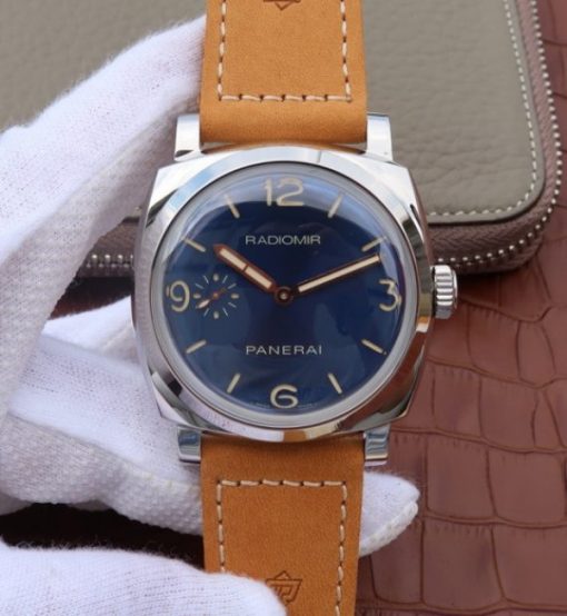Replica Panerai ZF PAM690 Blue Dial Leather Strap P.3000 Super Clone