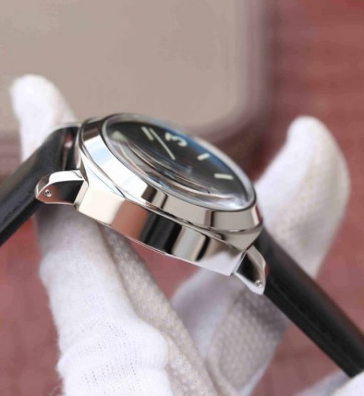 Replica Panerai XF PAM000 Black Dial Black Leather Strap A6497 - Image 6
