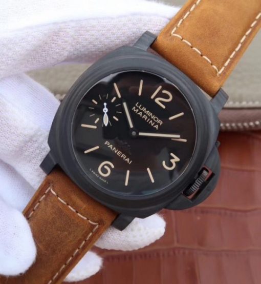 Replica Panerai XF PAM417 Special Edition Brown Asso Strap A6497 - Image 2