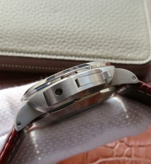 Replica Panerai VSF PAM351 Titanium Brown Leather Strap P.9000 - Image 4