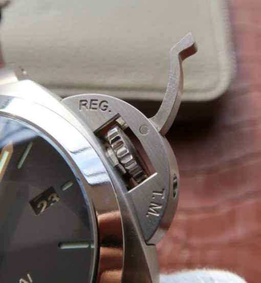 Replica Panerai VSF PAM351 Titanium Brown Leather Strap P.9000 - Image 5