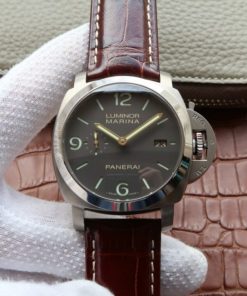 Replica Panerai VSF PAM351 Titanium Brown Leather Strap P.9000