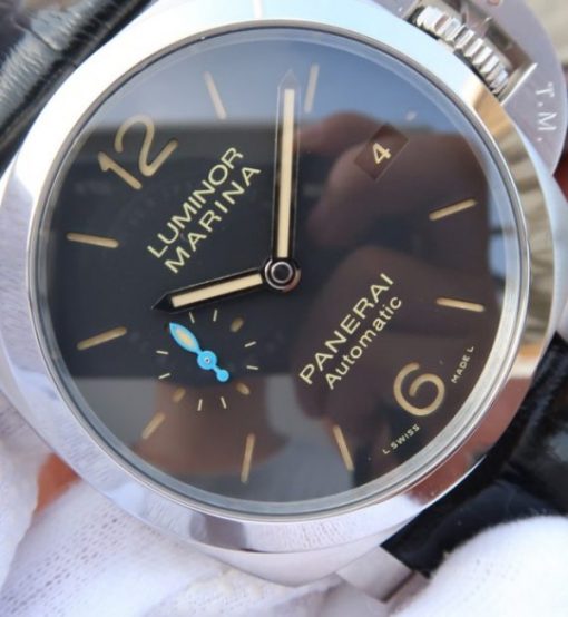 Replica Panerai ZF PAM1392 Black Dial Black Leather Strap P9010 - Image 3