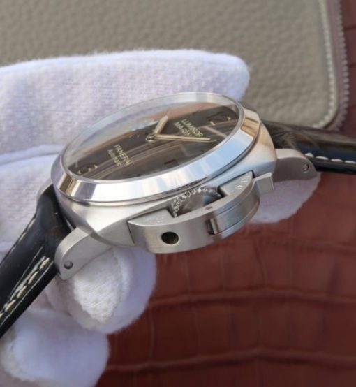 Replica Panerai ZF PAM1392 Black Dial Black Leather Strap P9010 - Image 4