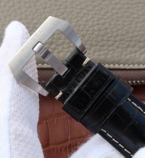 Replica Panerai ZF PAM1392 Black Dial Black Leather Strap P9010 - Image 7