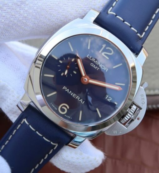 Replica Panerai VSF PAM688 Blue Dial Blue Leather Strap P.9001 Super Clone - Image 2