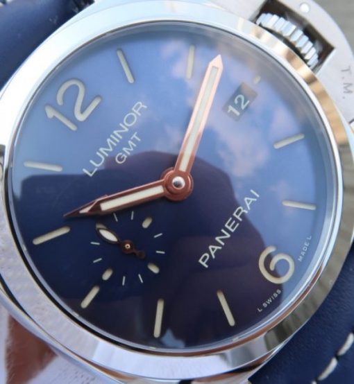 Replica Panerai VSF PAM688 Blue Dial Blue Leather Strap P.9001 Super Clone - Image 3