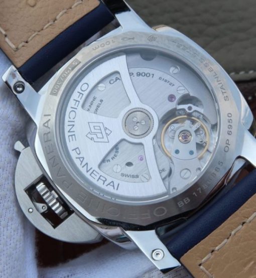 Replica Panerai VSF PAM688 Blue Dial Blue Leather Strap P.9001 Super Clone - Image 6