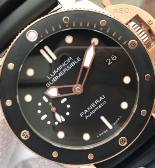Replica Panerai XF PAM684 RG Luminor Submersible Rubber Strap P.9010 - Image 2
