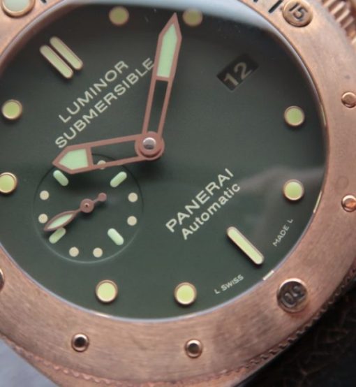 Replica Panerai VSF PAM382 Bronzo Brown Distressed Calfskin Strap Super Clone - Image 2