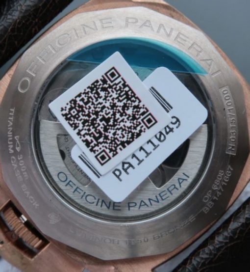 Replica Panerai VSF PAM382 Bronzo Brown Distressed Calfskin Strap Super Clone - Image 6