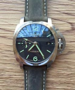 Replica Panerai ZF PAM535 Paris Hobnails Dial Gray Asso Strap P9001