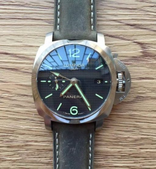 Replica Panerai ZF PAM535 Paris Hobnails Dial Gray Asso Strap P9001