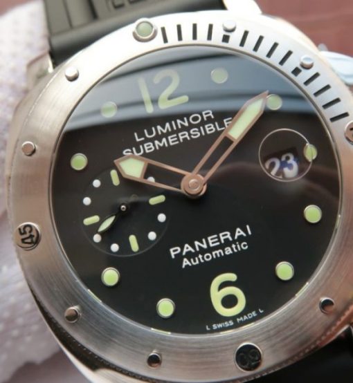 Replica Panerai XF PAM024 Black Dial Rubber Strap A7750 - Image 3