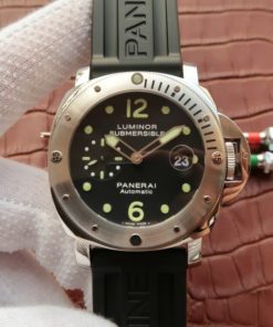 Replica Panerai XF PAM024 Black Dial Rubber Strap A7750