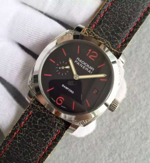 Replica Panerai N PAM514 Bamford Engraved Case Black Dial 7750 - Image 2