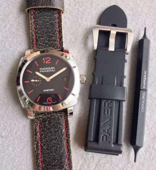Replica Panerai N PAM514 Bamford Engraved Case Black Dial 7750 - Image 8