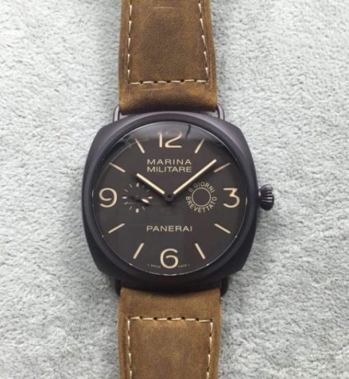 Replica Panerai Radiomir PAM339 Composite Brown Dial Asso Strap