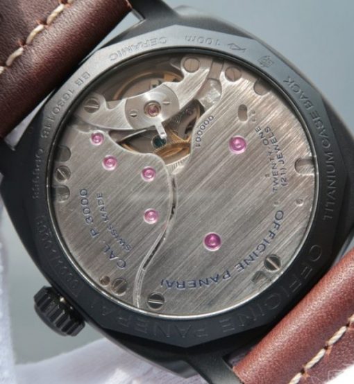 Replica Panerai SF PAM577 Thick Brown Leather Strap P.3000 Super Clone - Image 6