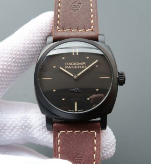 Replica Panerai SF PAM577 Thick Brown Leather Strap P.3000 Super Clone