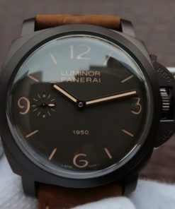 Replica Panerai XF PAM375 Brown Dial Brown Asso Strap P3000