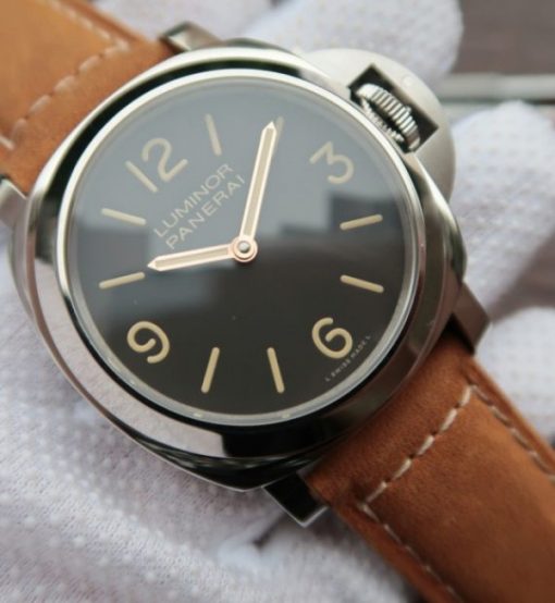Replica Panerai Luminor PAM390 Brown Leather Strap P.5000 - Image 2