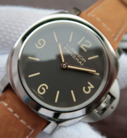 Replica Panerai Luminor PAM390 Brown Leather Strap P.5000 - Image 3