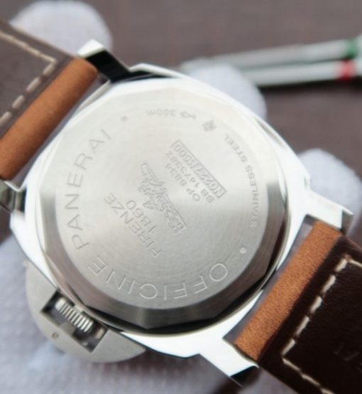 Replica Panerai Luminor PAM390 Brown Leather Strap P.5000 - Image 6
