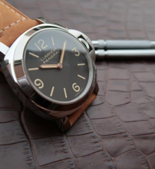 Replica Panerai Luminor PAM390 Brown Leather Strap P.5000 - Image 7