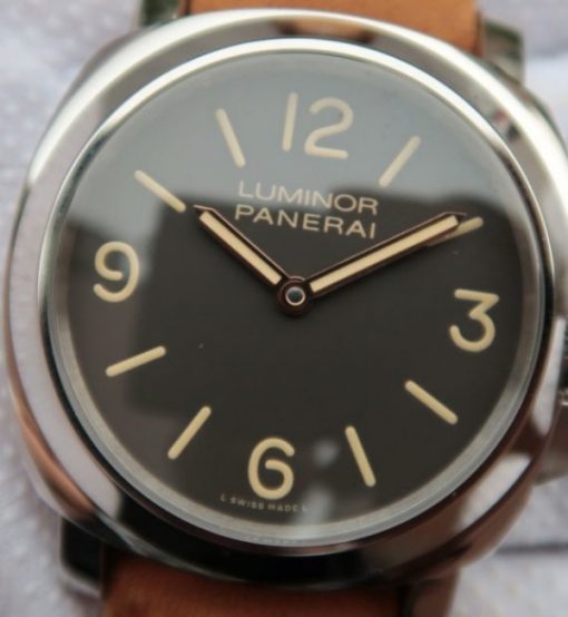 Replica Panerai Luminor PAM390 Brown Leather Strap P.5000