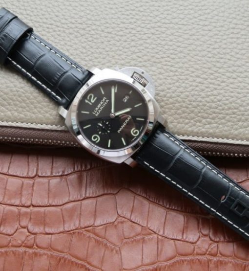 Replica Panerai SF PAM312 Black Leather Strap P.9000 Super Clone - Image 8