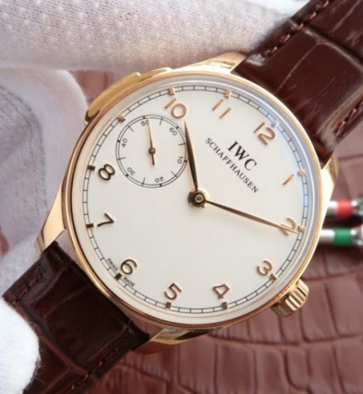 Replica IWC YLF Portuguese YG IW5242 White Dial A95290 - Image 2