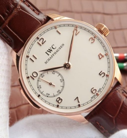 Replica IWC YLF Portuguese YG IW5242 White Dial A95290 - Image 5