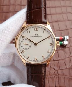 Replica IWC YLF Portuguese YG IW5242 White Dial A95290