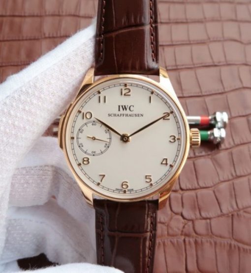 Replica IWC YLF Portuguese YG IW5242 White Dial A95290
