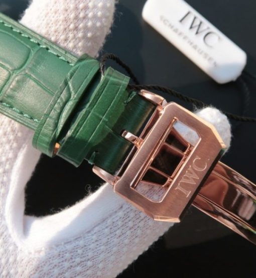 Replica IWC YLF Portuguese RG IW5242 Green Dial Gold Makers - Image 7