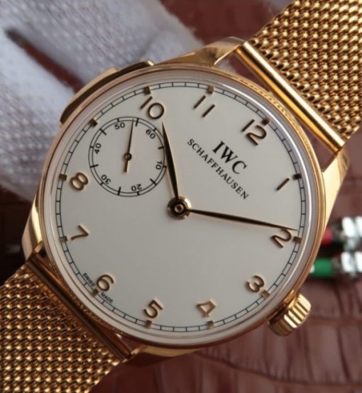 Replica IWC YLF Portuguese IW5242 RG Mesh Bracelet A52010 - Image 2