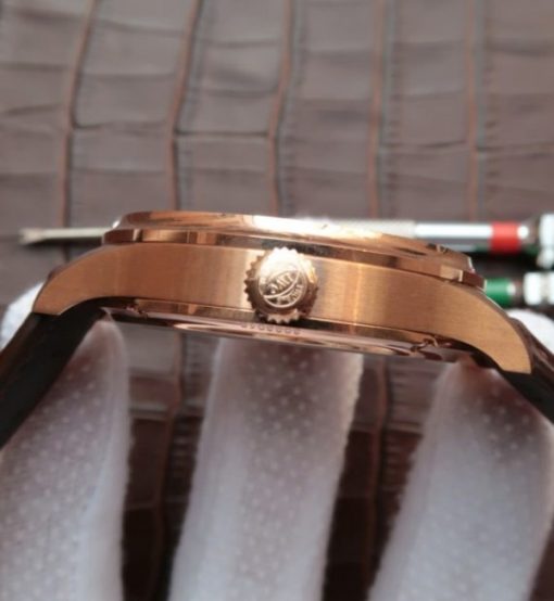 Replica IWC Portuguese Tourbillon Power Reserve Moonphase RG White Dial - Image 4