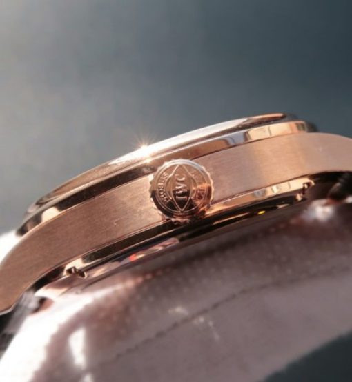 Replica IWC Portuguese Tourbillon Power Reserve RG Moonphase Black Dial - Image 4