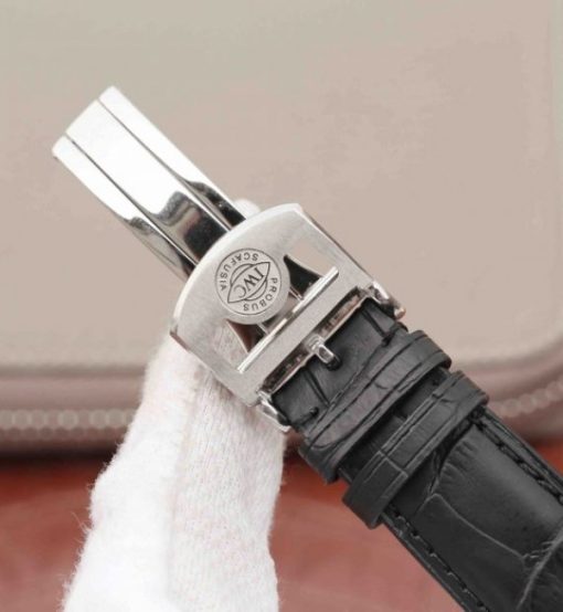 Replica IWC AZ Portuguese Tourbillon White Dial YG Markers A98900 - Image 14