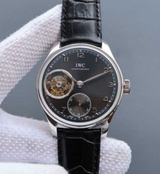 Replica IWC YLF AZ Portuguese Tourbillon Black Dial A98900