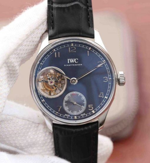 Replica IWC YLF AZ Portuguese Tourbillon Blue Dial A98900